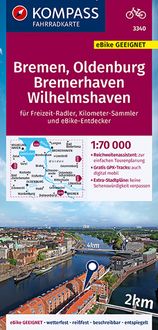 Bild vom Artikel KOMPASS Fahrradkarte 3340 Bremen, Oldenburg, Bremerhaven, Wilhelmshaven 1:70.000 vom Autor Kompass-Karten GmbH