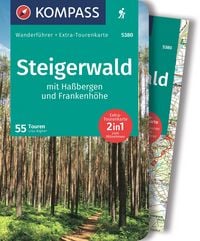 Produktbild: KOMPASS Wanderf&uuml;hrer Steigerwald mit Ha&szlig;bergen und Frankenh&ouml;he, 55 Touren