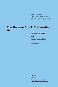 Produktbild: German Stock Corporation Act