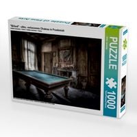 Produktbild: CALVENDO Puzzle "Billard" - altes, verlassenes Chateau in Frankreich | 1000 Teile Lege-Gr&ouml;&szlig;e 64x48cm Foto-Puzzle f&uuml;r gl&uuml;ckliche Stunden