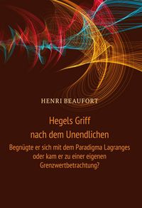 Produktbild: Hegels Griff nach dem Unendlichen