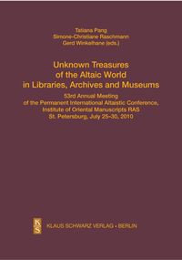 Produktbild: Unknown Treasures of the Altaic World in Libraries, Archives and Museums
