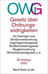 Produktbild: Gesetz über Ordnungswidrigkeiten