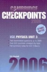 Produktbild: Boydell, S: Cambridge Checkpoints VCE Physics Unit 3 2006