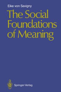 Produktbild: The Social Foundations of Meaning