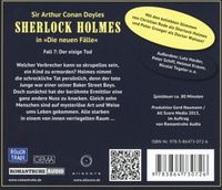 Sherlock Holmes. Der eisige Tod/CD