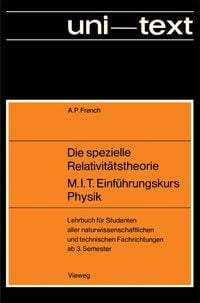Produktbild: Die spezielle Relativit&auml;tstheorie M.I.T. Einf&uuml;hrungskurs Physik