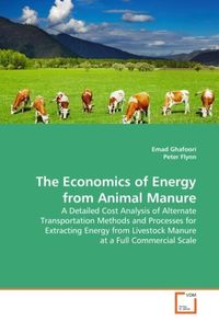 Produktbild: Ghafoori, E: The Economics of Energy from Animal Manure