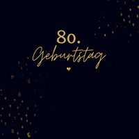 Produktbild: 80. Geburtstag- G&auml;stebuch Blanko