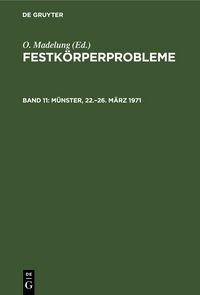 Produktbild: M&uuml;nster, 22.&ndash;26. M&auml;rz 1971