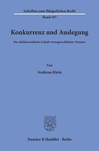 Bild vom Artikel Konkurrenz und Auslegung. vom Autor Andreas Klein