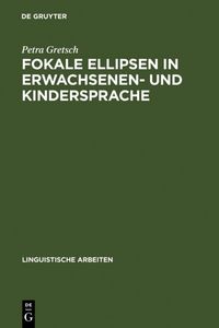 Produktbild: Fokale Ellipsen in Erwachsenen- und Kindersprache