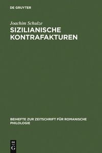 Produktbild: Sizilianische Kontrafakturen