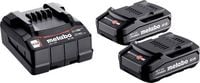 Produktbild: Metabo 685161000 Basic-Set 2 x 2.0 Ah Werkzeug-Akku 18 V 2.0 Ah Li-Ion