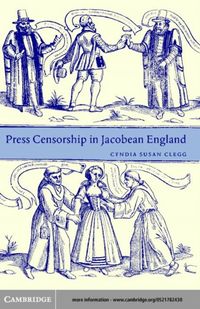 Produktbild: Press Censorship in Jacobean England