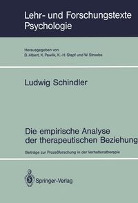 Produktbild: Die empirische Analyse der therapeutischen Beziehung