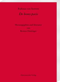 Produktbild: Rufinus von Sorrent, De bono pacis