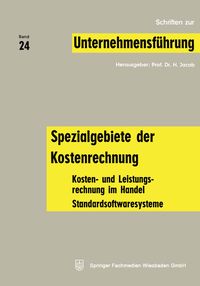 Produktbild: Spezialgebiete der Kostenrechnung