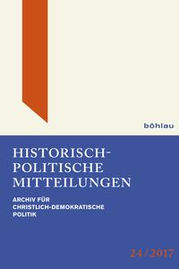 Produktbild: Historisch-Politische Mitteilungen