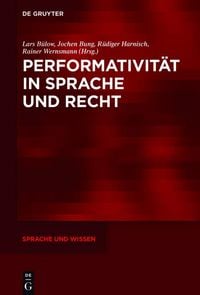 Produktbild: Performativit&auml;t in Sprache und Recht