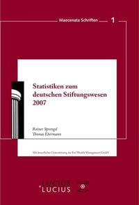 Produktbild: Statistiken zum Deutschen Stiftungswesen 2007