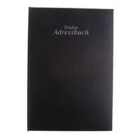 Produktbild: STYLEX Adressbuch mit 6-Ring-Mechanik schwarz 15x22cm