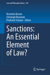 Produktbild: Sanctions: An Essential Element of Law?