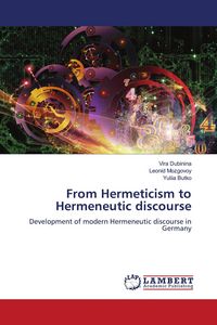 Produktbild: From Hermeticism to Hermeneutic discourse