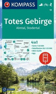 Produktbild: KOMPASS Wanderkarte 19 Totes Gebirge, Almtal, Stodertal 1:50.000