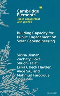 Produktbild: Building Capacity for Public Engagement on Solar Geoengineering