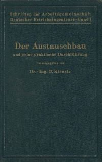 Produktbild: Schriften der Arbeitsgemeinschaft Deutscher Betriebsingenieure