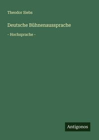 Produktbild: Deutsche B&uuml;hnenaussprache