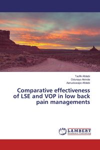 Produktbild: Comparative effectiveness of LSE and VOP in low back pain managements