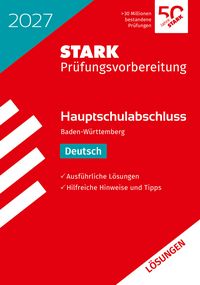 Produktbild STARK Lösungen zu Deutsch - Hauptschulabschluss 2027 BW - Prüfungsvorbereitung