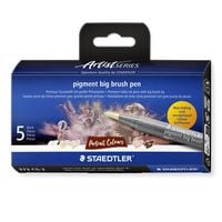 Produktbild: STAEDTLER pigment big brush pen Portrait, Pinselspitze, 5er Set