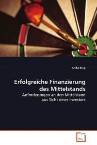 Produktbild: Klug Anika: Erfolgreiche Finanzierung des Mittelstands