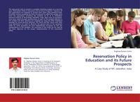 Produktbild: Reservation Policy in Education and its Future Prospects