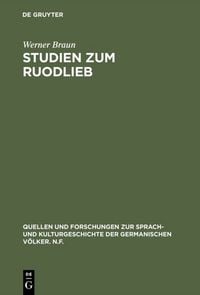 Produktbild: Studien zum Ruodlieb