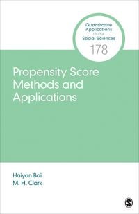 Produktbild: Propensity Score Methods and Applications