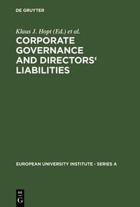 Produktbild: Corporate Governance and Directors' Liabilities