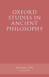 Produktbild: Oxford Studies in Ancient Philosophy, Volume 62