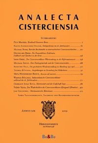 Produktbild: Analecta Cisterciensia 59 (2009)