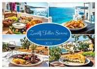 Produktbild: Zw&ouml;lf Teller Sonne &ndash; Kulinarisch durchs Griechenjahr (Wandkalender 2027 DIN A2 quer), CALVENDO Monatskalender