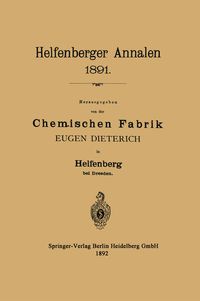 Produktbild: Helfenberger Annalen 1891