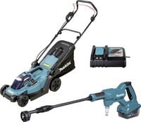 Produktbild: Makita DLX2583T Werkzeugset Akku-Rasenm&auml;her, Akku-Hochdruckreiniger