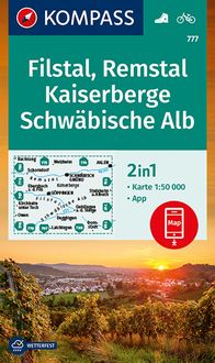 Bild vom Artikel KOMPASS Wanderkarte 777 Filstal, Remstal, Kaiserberge, Schwäbische Alb 1:50.000 vom Autor Kompass-Karten GmbH