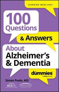 Produktbild: 100 Questions & Answers About Alzheimer&iquest;s & Dement ia For Dummies