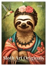 Produktbild: Sloth Art Originals... eine faultierlangsame Reise durch die Kunstgeschichte (Wandkalender 2027 DIN A2 hoch), CALVENDO Monatskalender