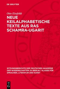 Produktbild: Neue Keilalphabetische Texte aus Ras Schamra-Ugarit