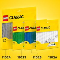 LEGO Classic 11024 Graue Bauplatte, Grundplatte für LEGO Sets, 48x48